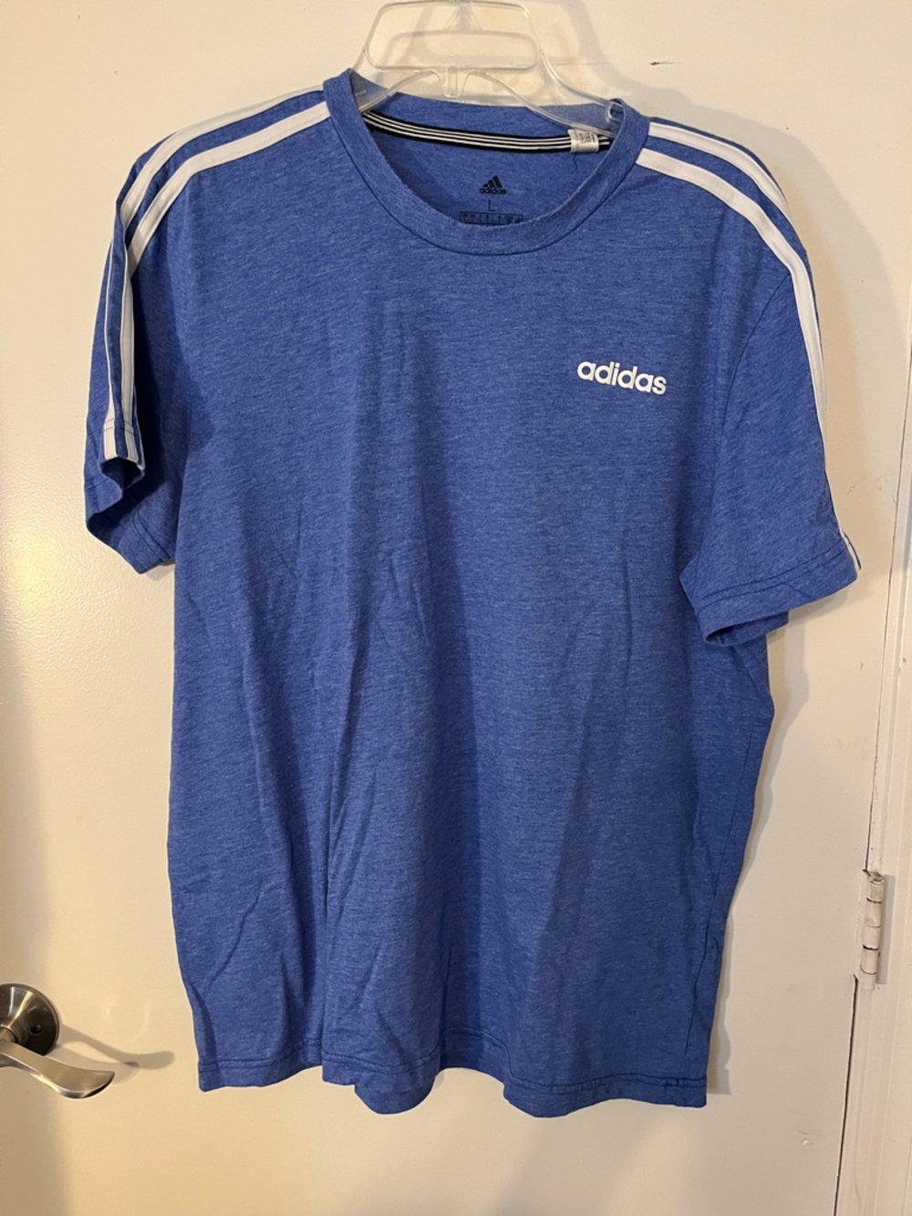 Adidas Blue  T shirt size large Aeroready